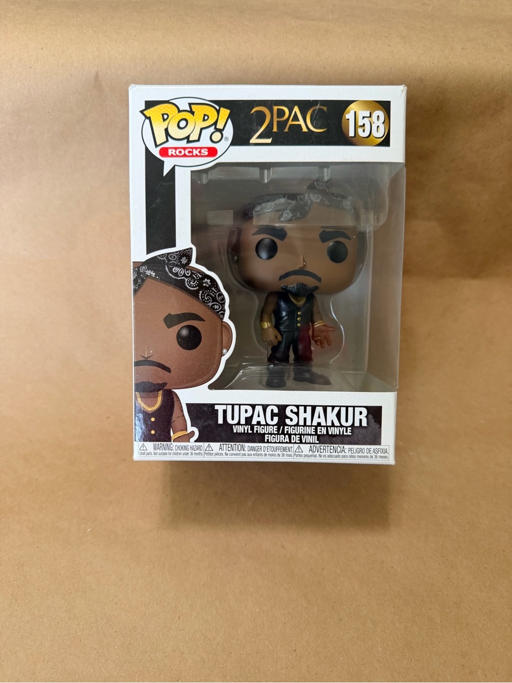 Funko Tupac Shakur Pop! Figure - Black, Gold